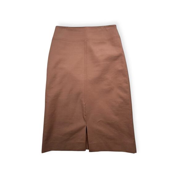 Ann Taylor Loft Women’s Pencil Skirt Size‎ 6 Peach Zip Straight Knee Length 418 - Picture 3 of 7
